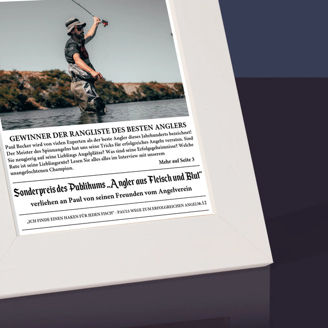 Foto Und Unterschrift: Angler- Übersicht - Bilderrahmen