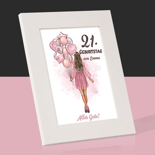 Avatar Creator: Geburtstag Luftballons - Bilderrahmen