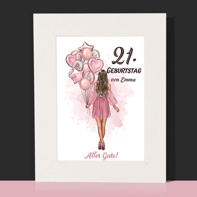 Avatar Creator: Geburtstag Luftballons - Bilderrahmen