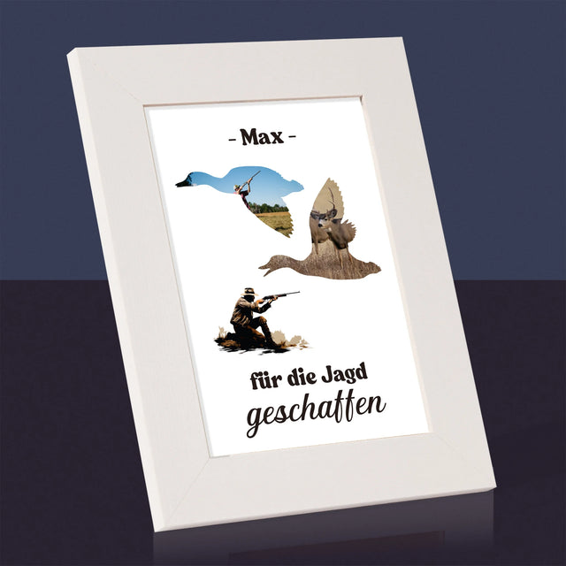 Form-Collage: Für Die Jagd Geschaffen - Bilderrahmen
