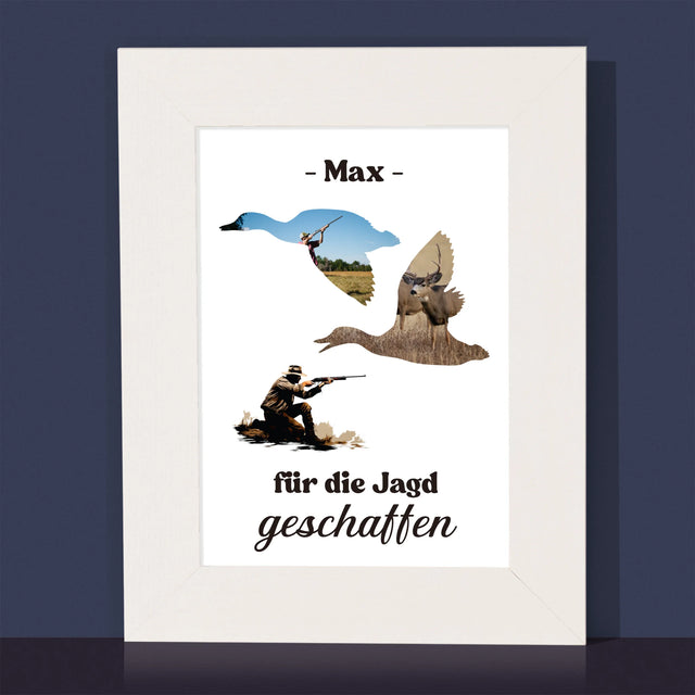 Form-Collage: Für Die Jagd Geschaffen - Bilderrahmen