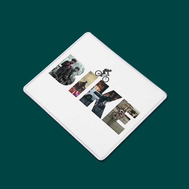 Buchstaben-Collage: Bike - Mauspad