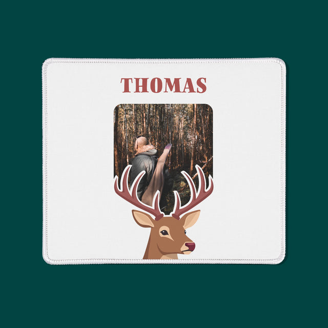 Foto Und Unterschrift: Der Hirsch - Mauspad