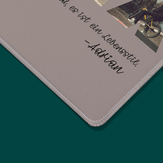 Buchstaben-Collage: Bmx - Mauspad