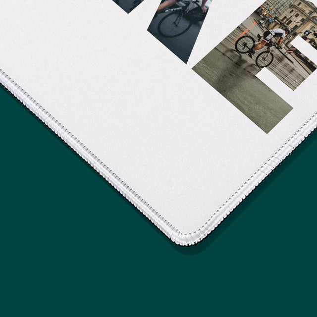 Buchstaben-Collage: Bike - Mauspad