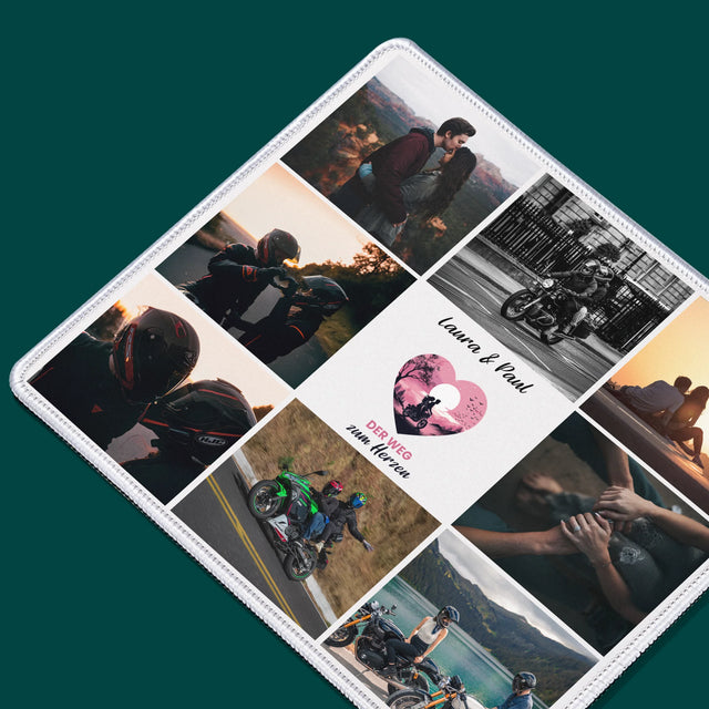 Fotocollage: Der Weg Zum Herzen - Mauspad