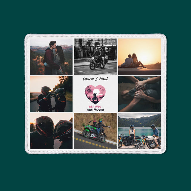 Fotocollage: Der Weg Zum Herzen - Mauspad