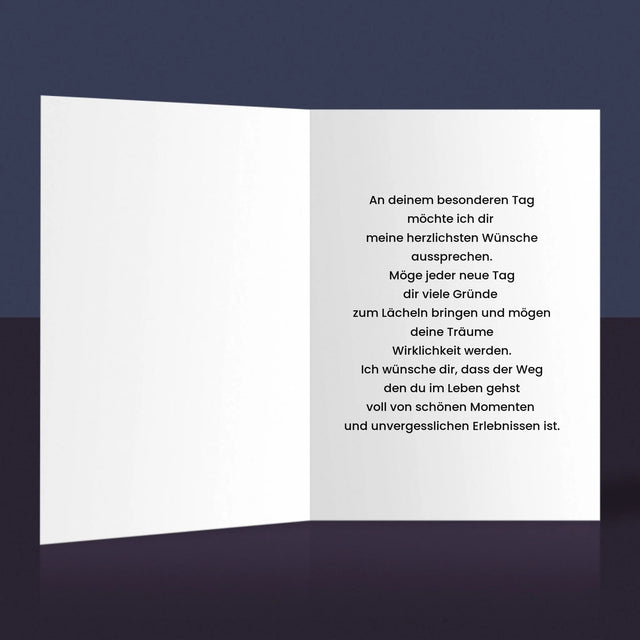 Foto Und Unterschrift: Der Schnellste In Der Stadt - Glückwunschkarte