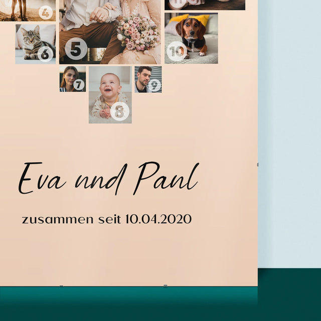 Fotocollage: Herz - Poster