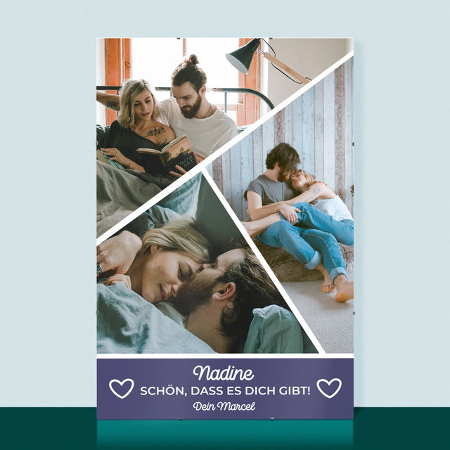 Fotocollage: Schön, Dass Es Dich Gibt - Poster