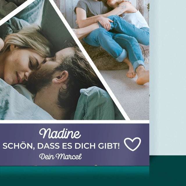 Fotocollage: Schön, Dass Es Dich Gibt - Poster