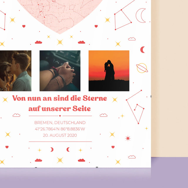 Sternkarte: Sternkarte: Auf Unserer Seite - Poster