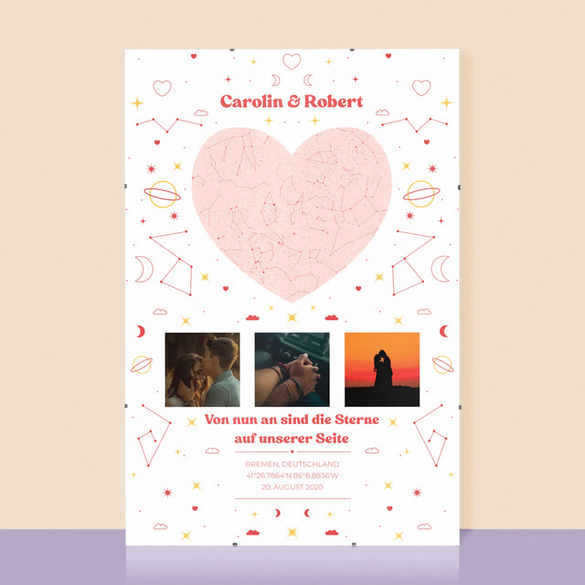 Sternkarte: Sternkarte: Auf Unserer Seite - Poster