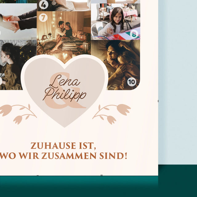 Form-Collage: Familienhaus - Poster