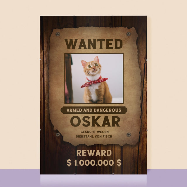 Foto Und Unterschrift: Haustier Wanted - Poster