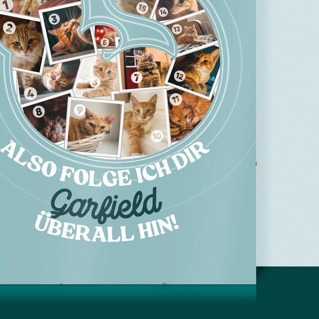 Form-Collage: Katze - Poster