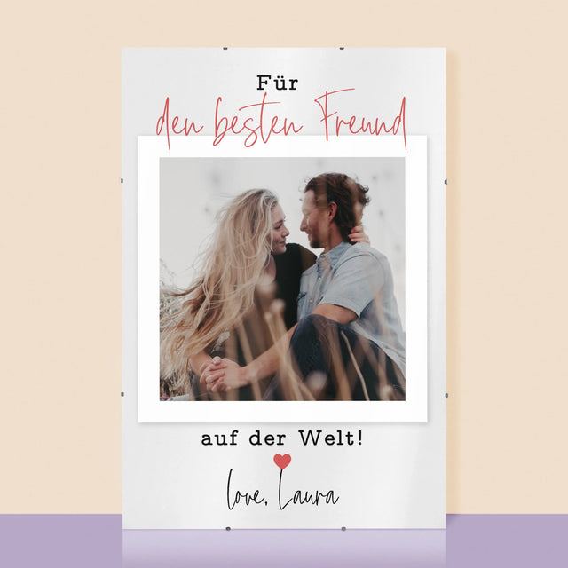 Foto Und Unterschrift: Für Den Besten Freund - Poster