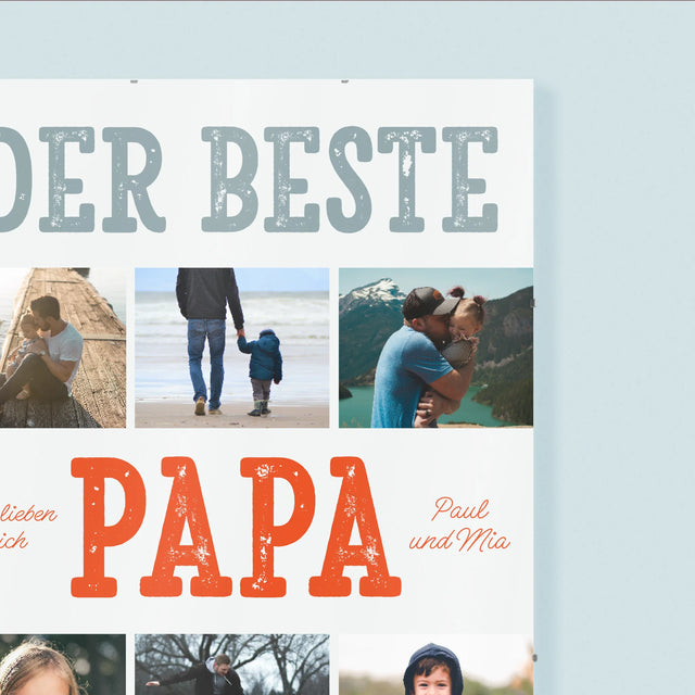 Fotocollage: Bester Papa Der Welt Fotos - Poster
