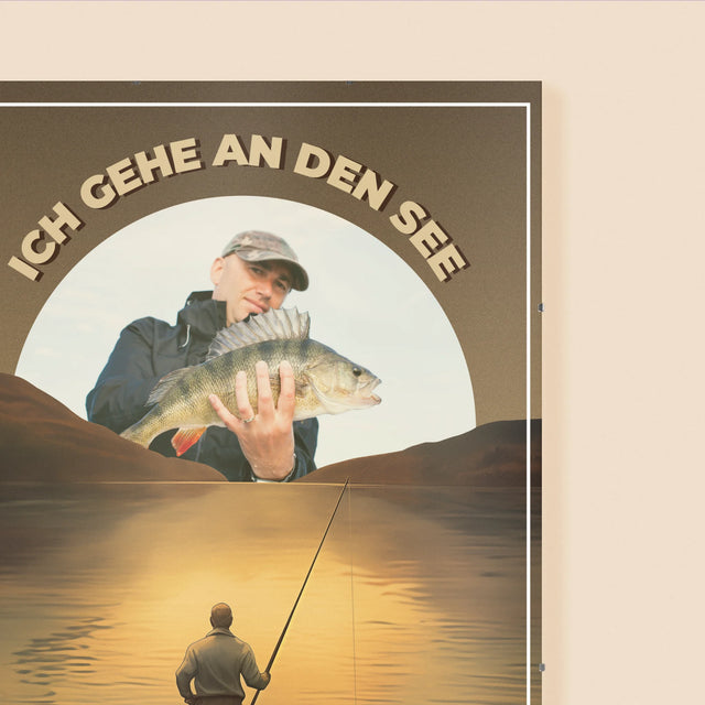 Foto Und Unterschrift: Ich Gehe An Den See - Poster