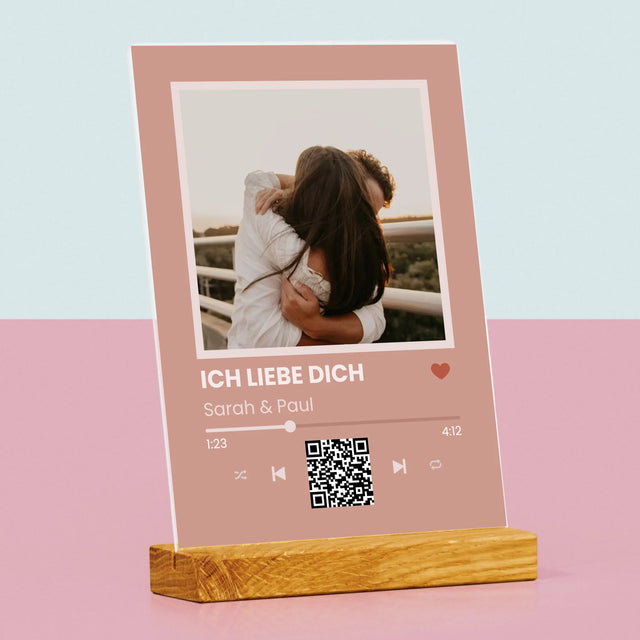 Foto Und Unterschrift: Dein Lied Mit Code - Druck Auf Acrylglas