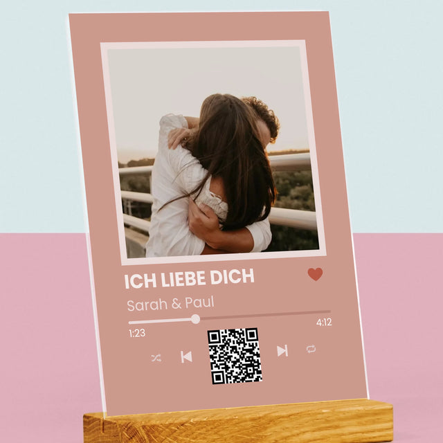 Foto Und Unterschrift: Dein Lied Mit Code - Druck Auf Acrylglas
