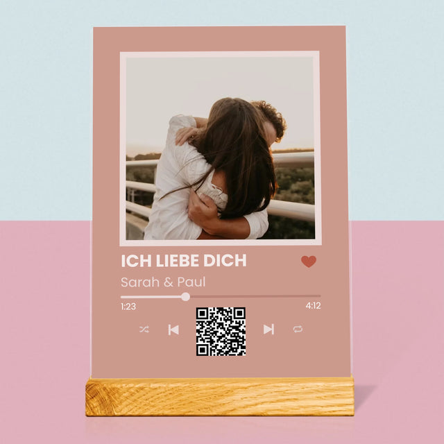 Foto Und Unterschrift: Dein Lied Mit Code - Druck Auf Acrylglas
