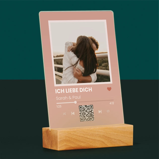 Foto Und Unterschrift: Dein Lied Mit Code - Druck Auf Acrylglas