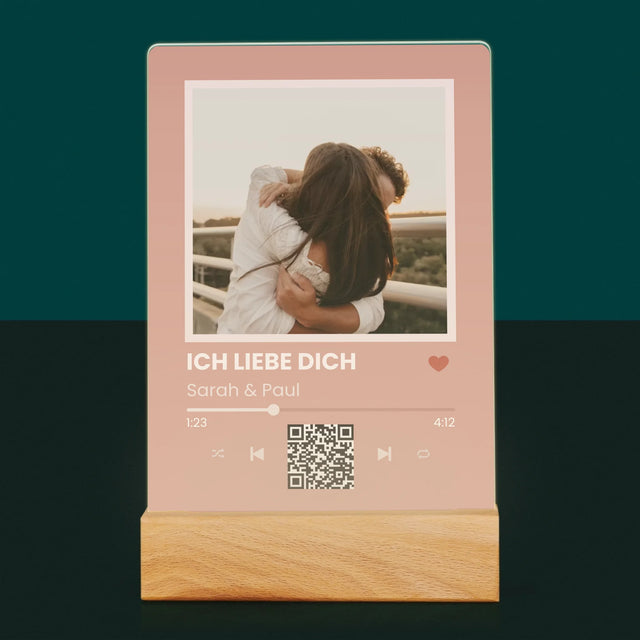 Foto Und Unterschrift: Dein Lied Mit Code - Druck Auf Acrylglas