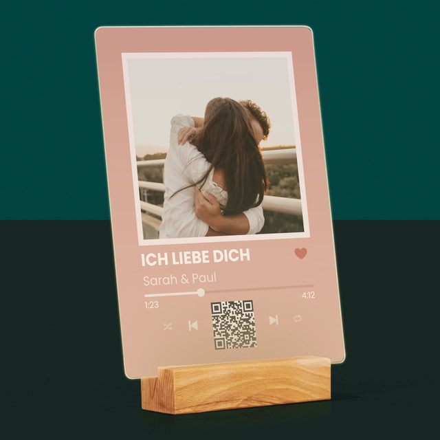 Foto Und Unterschrift: Dein Lied Mit Code - Druck Auf Acrylglas