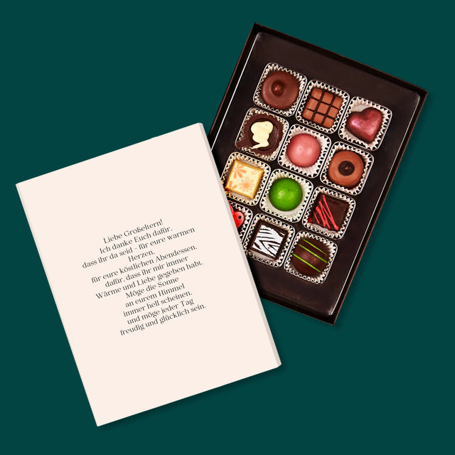 Fotocollage: Ausgezeichnete Eltern Werden Großeltern - Pralinen