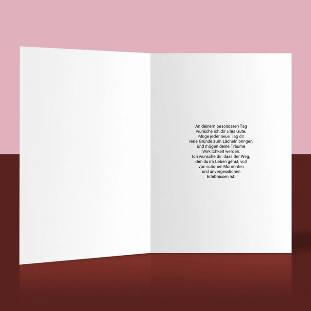 Foto Und Unterschrift: Ich Gehe An Den See - Glückwunschkarte