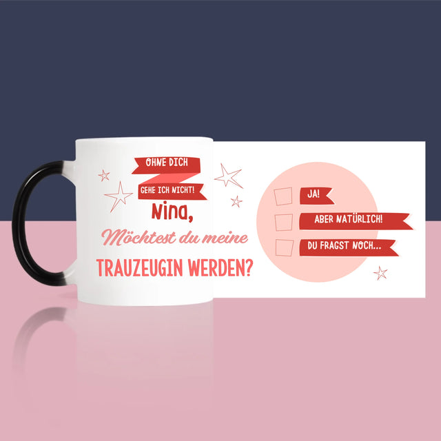 Name Und Unterschrift: Ohne Dich Gehe Ich Nicht - Tasse