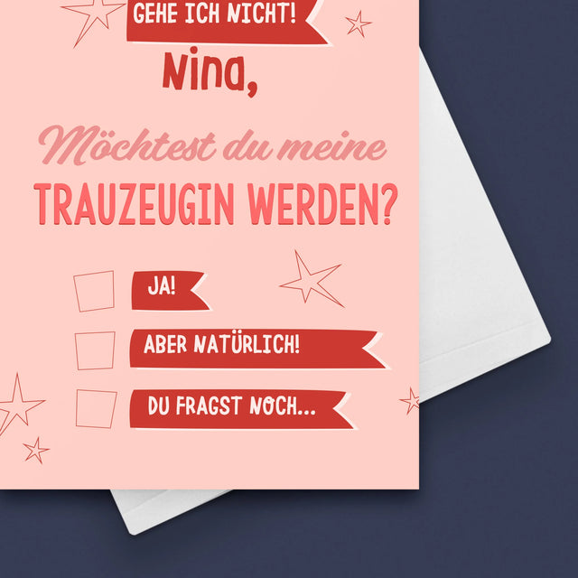 Name Und Unterschrift: Ohne Dich Gehe Ich Nicht - Glückwunschkarte