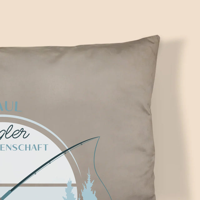 Form aus Fotos: Leidenschaftlicher Fischer – Bedrucktes Kissen | DE