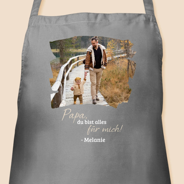 Foto Und Unterschrift: Glückwunschkarte Für Papa - Schürze