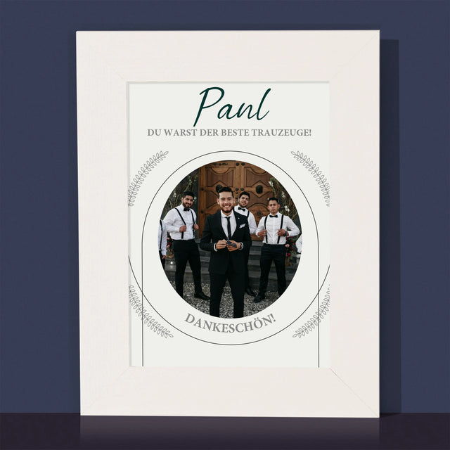 Foto Und Unterschrift: Du Warst Der Beste Trauzeuge - Bilderrahmen