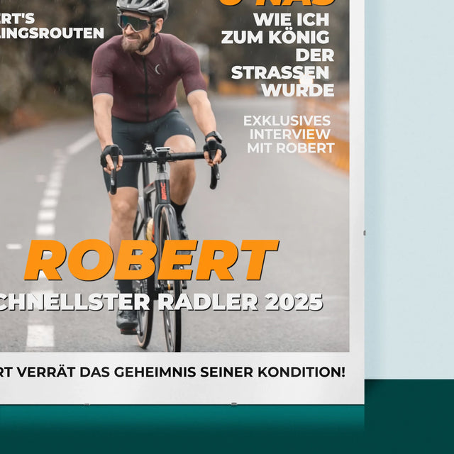 Magazin-Cover: Der Schnellste Radler - Poster