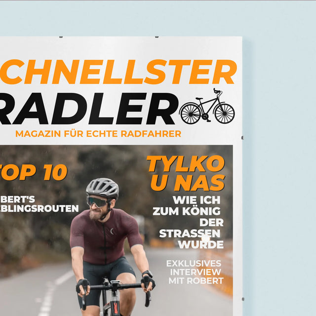 Magazin-Cover: Der Schnellste Radler - Poster