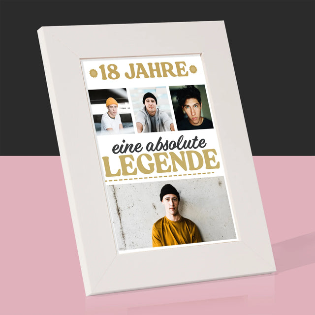 Fotocollage: 18 Jahre Als Legende - Bilderrahmen