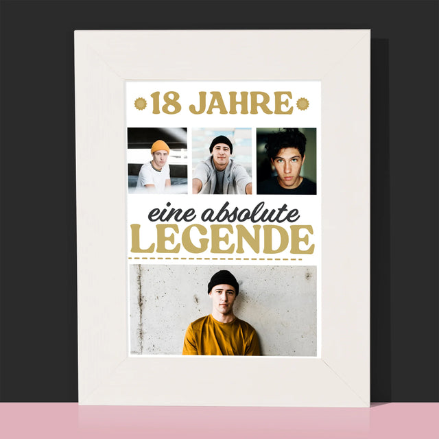 Fotocollage: 18 Jahre Als Legende - Bilderrahmen