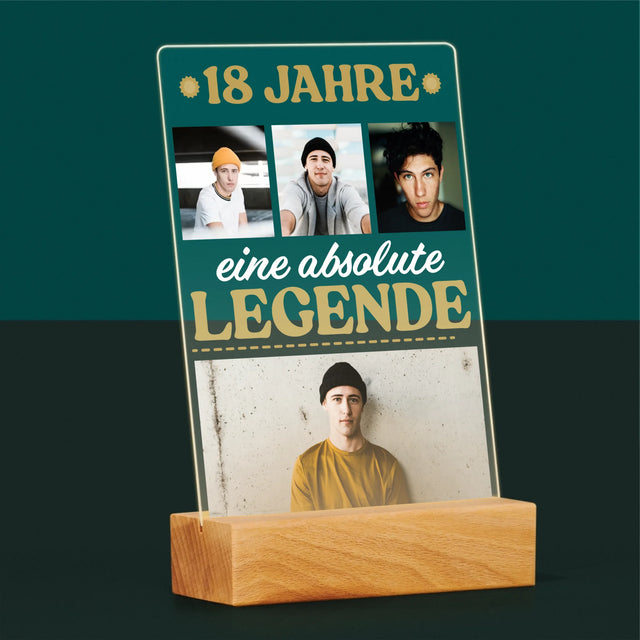 Fotocollage: 18 Jahre Als Legende - Druck Auf Acrylglas