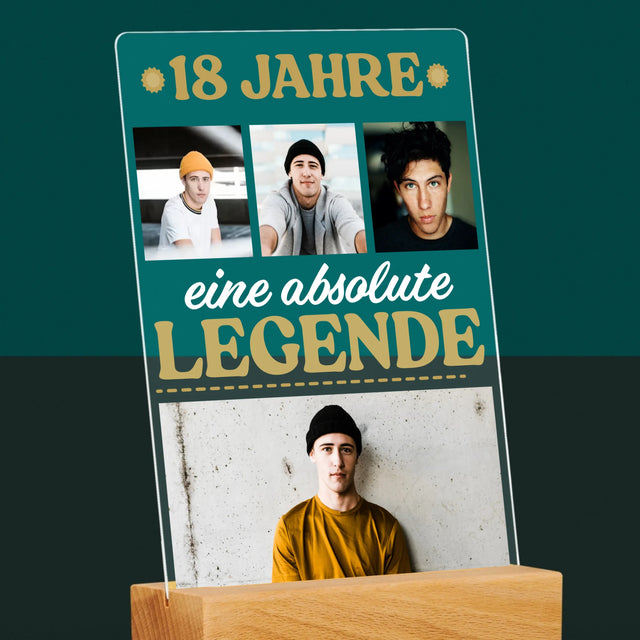 Fotocollage: 18 Jahre Als Legende - Druck Auf Acrylglas