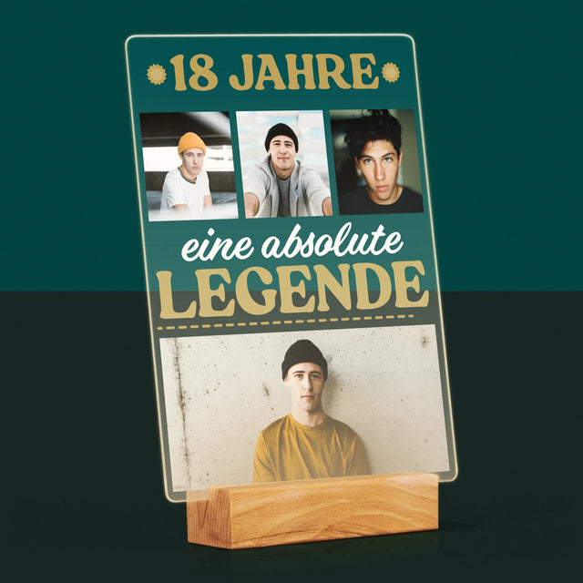 Fotocollage: 18 Jahre Als Legende - Druck Auf Acrylglas