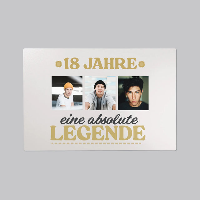 Fotocollage: 18 Jahre Als Legende - Schreibtischunterlage