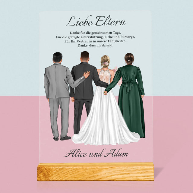 Avatar Creator: Liebe Eltern, Danke - Druck Auf Acrylglas