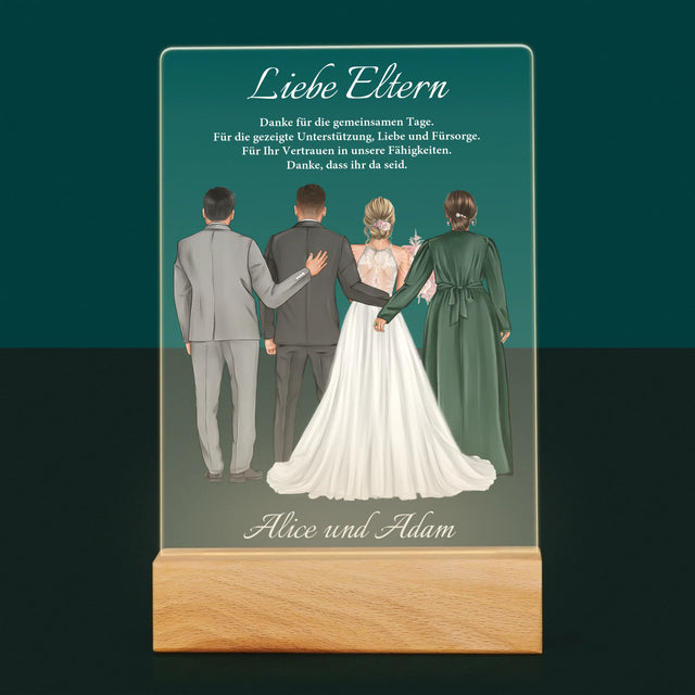 Avatar Creator: Liebe Eltern, Danke - Druck Auf Acrylglas