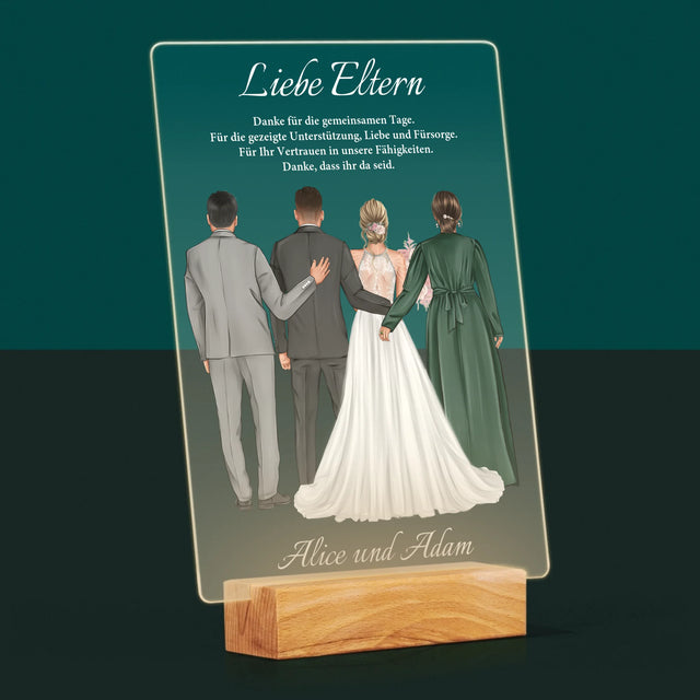 Avatar Creator: Liebe Eltern, Danke - Druck Auf Acrylglas