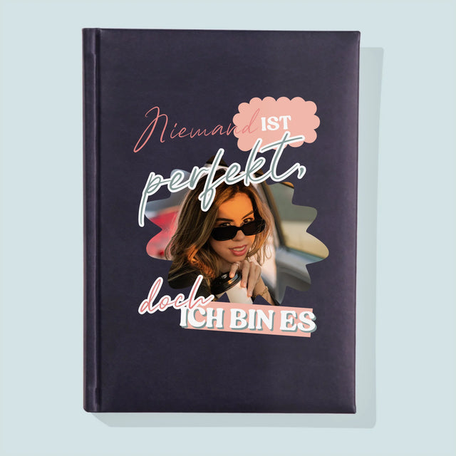 Foto Und Unterschrift: Niemand Ist Perfekt - Notizbuch