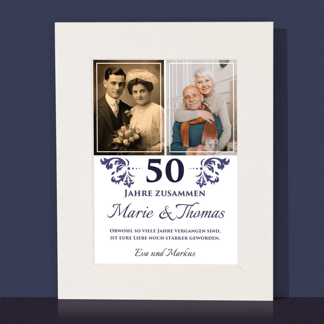 Fotocollage: Gemeinsame Jahre - Bilderrahmen