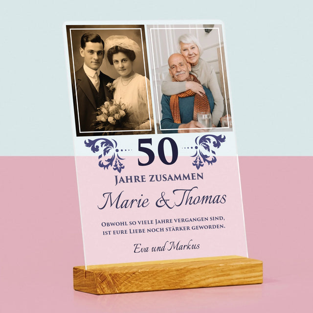 Fotocollage: Gemeinsame Jahre - Druck Auf Acrylglas